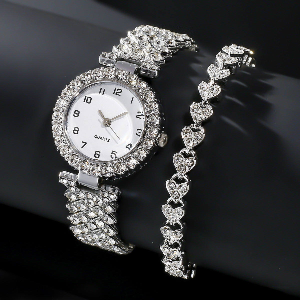Lady's 2pcs Luxury Watch Set
