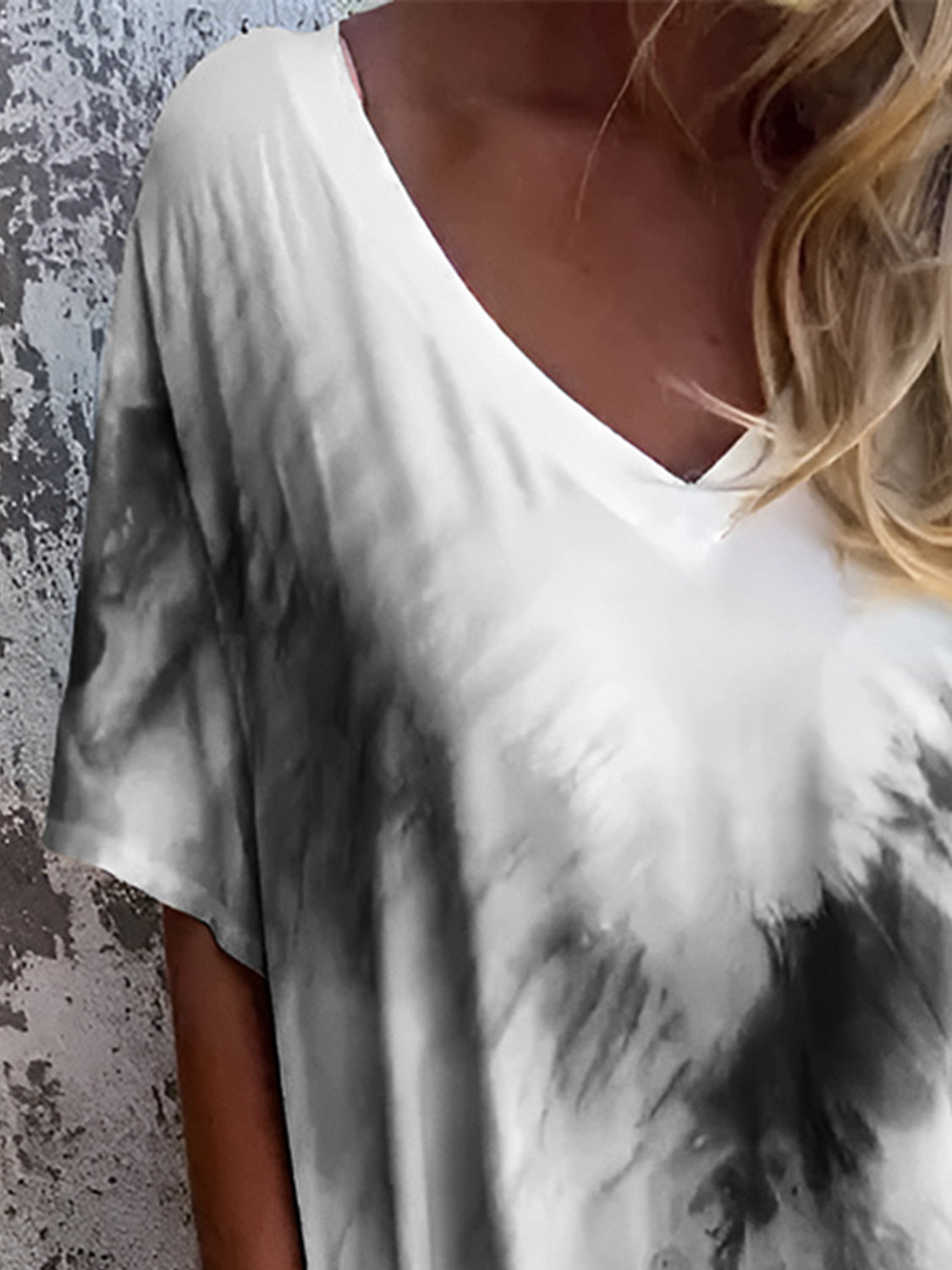 Tie-Dye Short Sleeve Lounge Maxi Dress