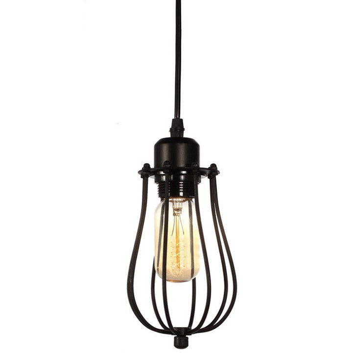 Pear Caged Retro Wrought Iron Chandelier