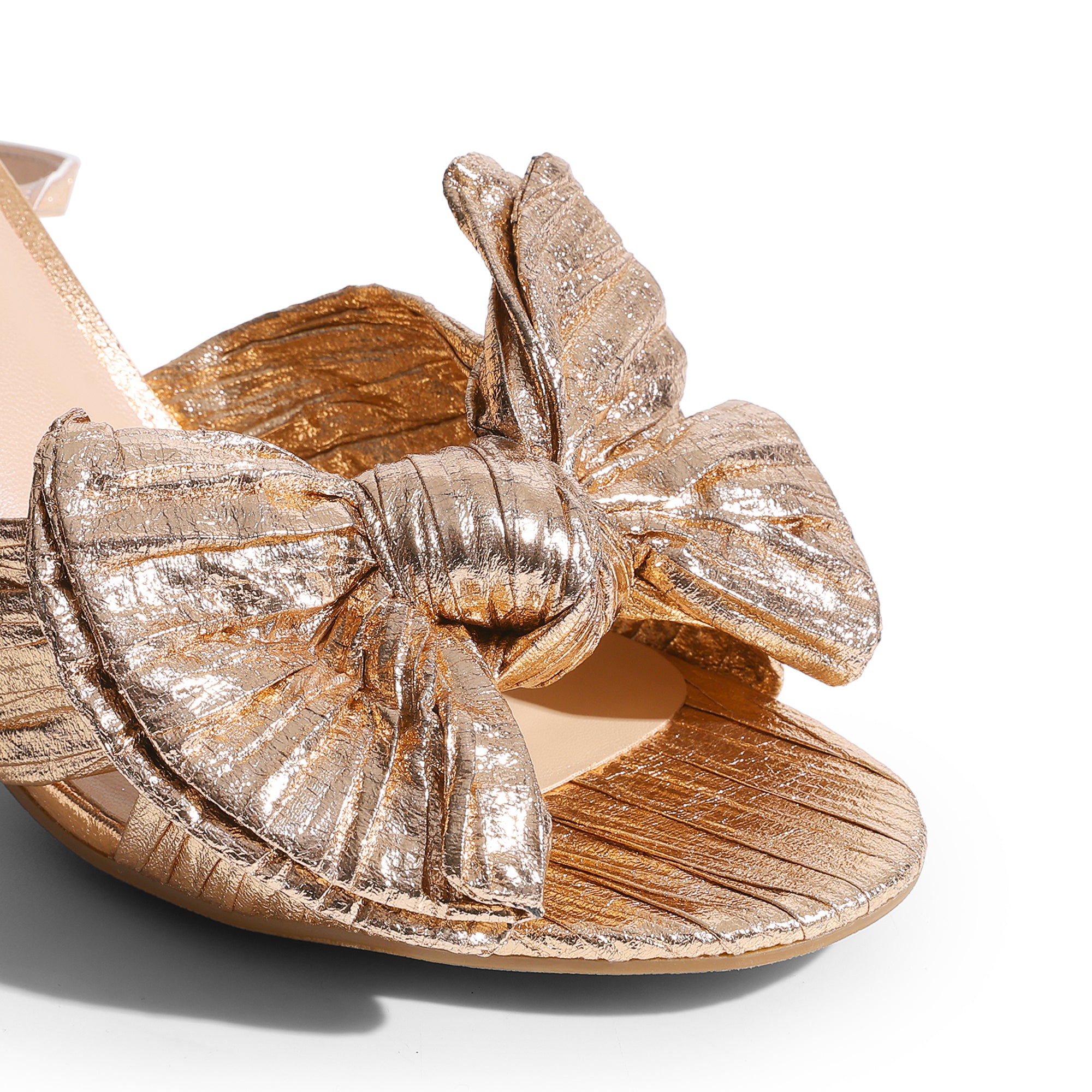 Bow Chunky Heels Dress Sandals