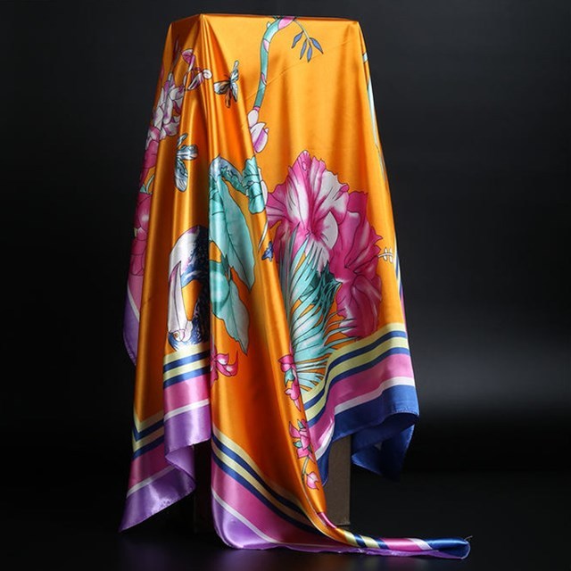 Summer Satin Scarf Shawl