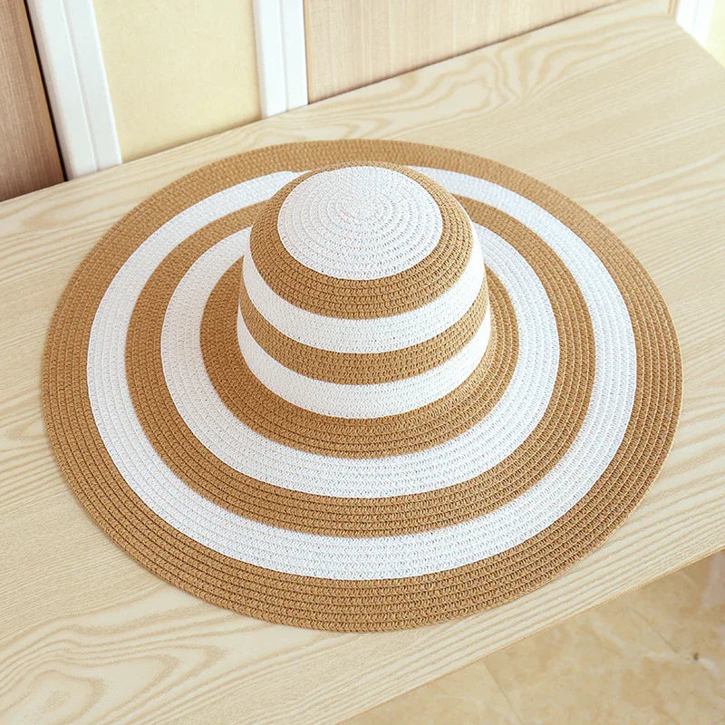Striped Beach Hat Bazaare Mart Striped Beach Hat