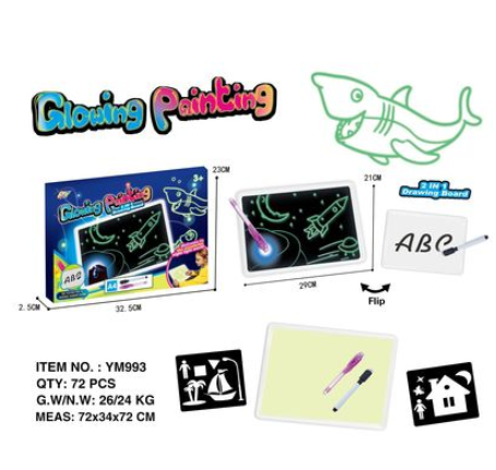 Educational 3D Magic 8 Light Effects Sketchpad