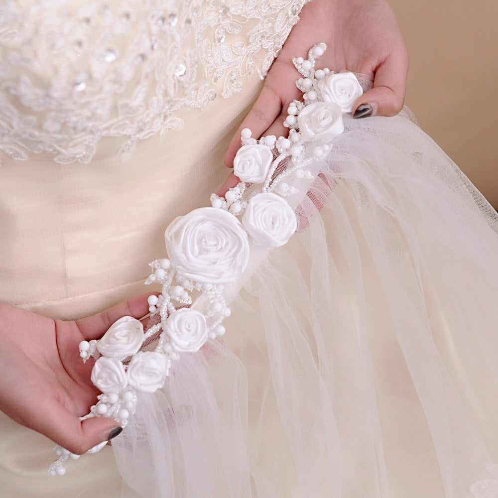 Bridal Veil Double-layer Wedding Veil Flower Veil