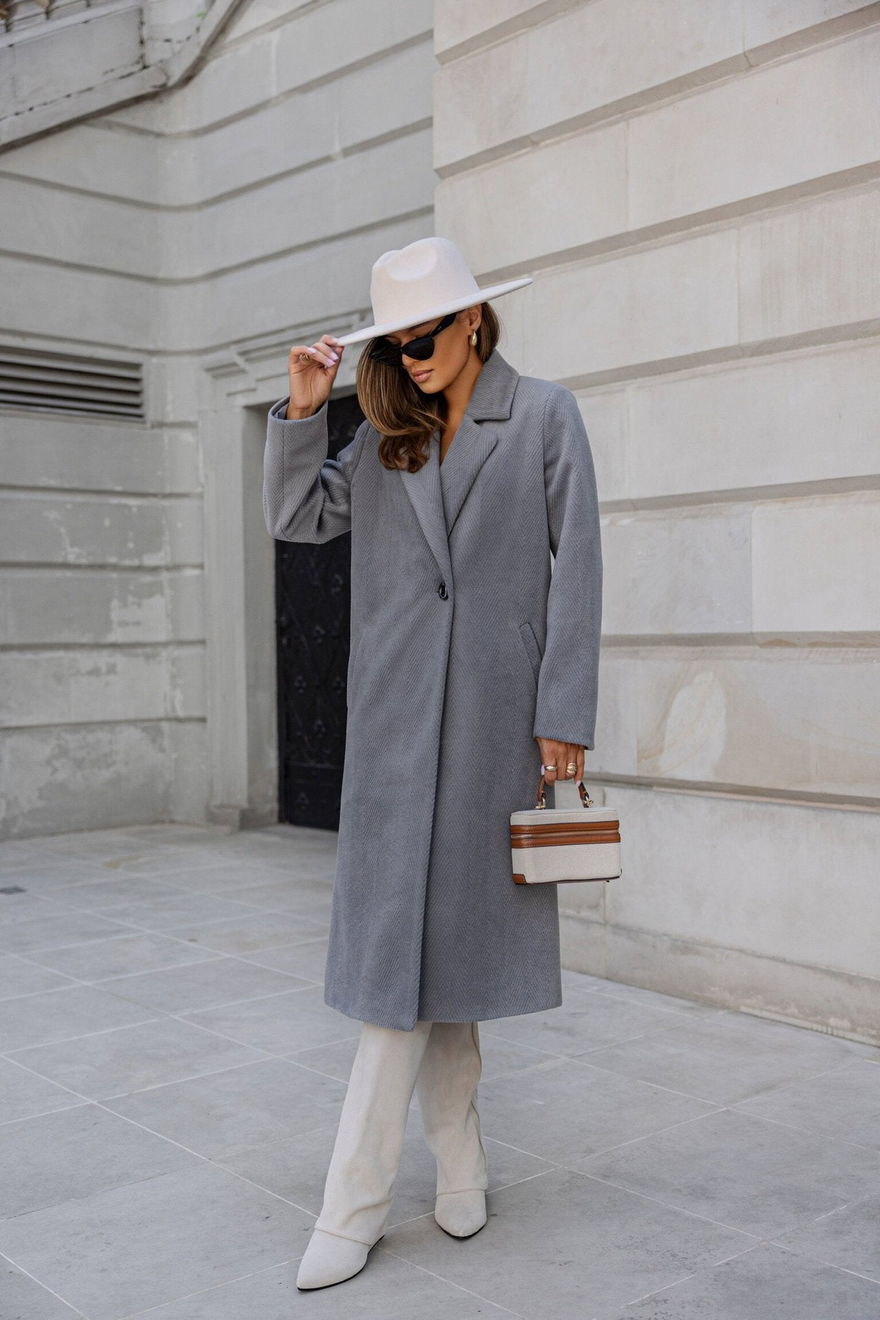 Classic Mid-length Woolen Top Coat