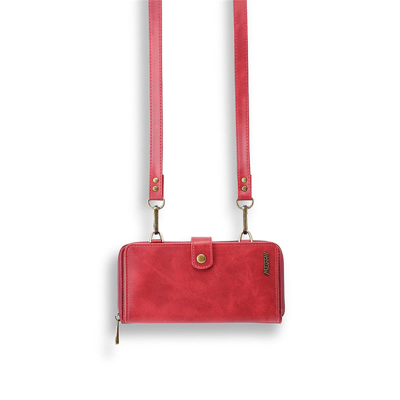 Wallet Phone Case with Shoulder Strap