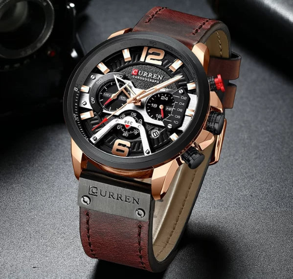 Leather Watch - Bazaare Mart