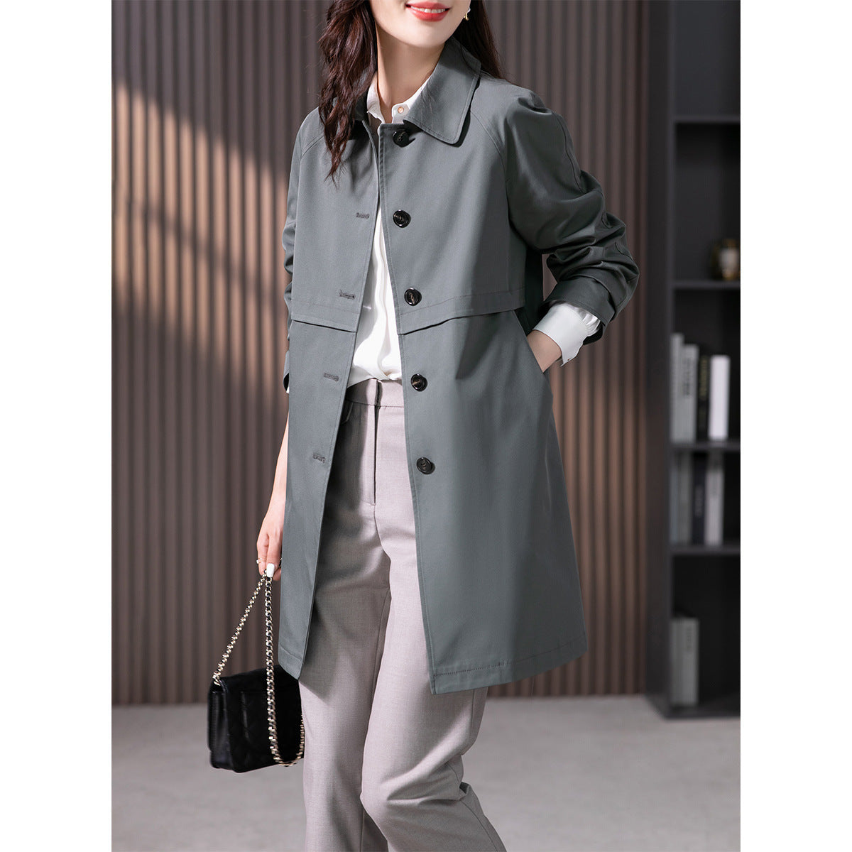 British Mid-length Trench Coat