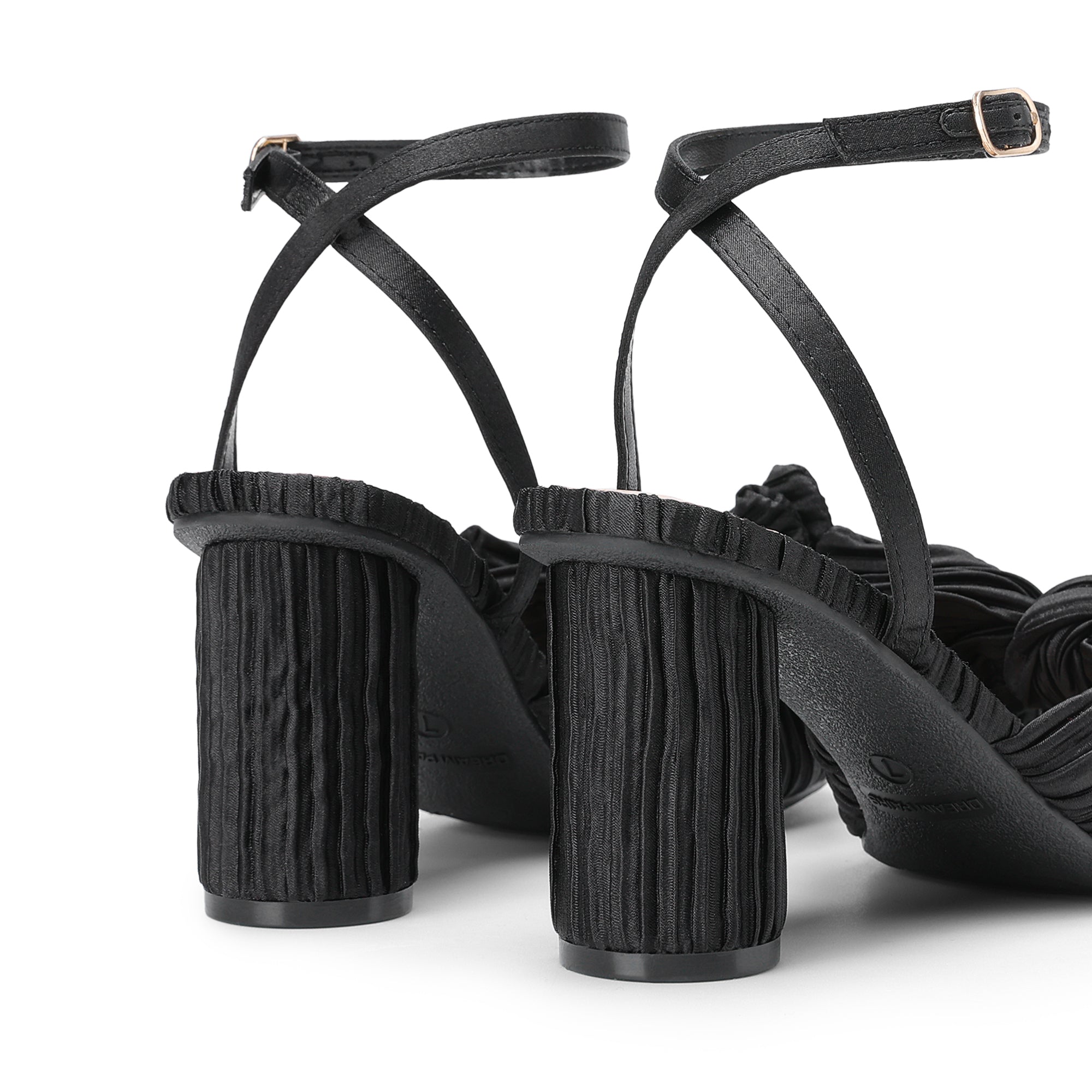 Bow Chunky Heels Dress Sandals