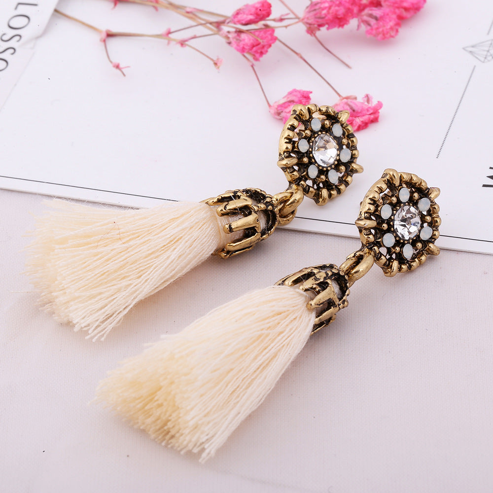 Retro Fringed Tassel Earrings