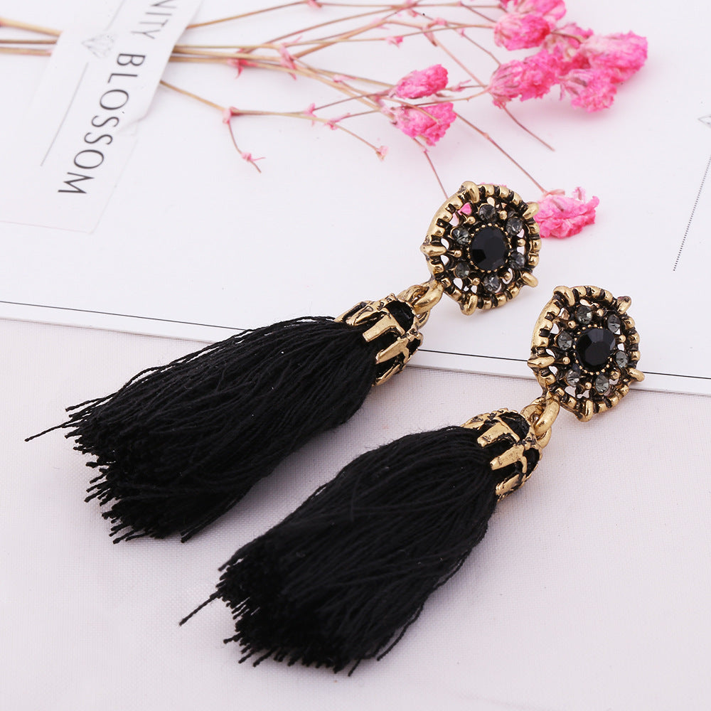 Retro Fringed Tassel Earrings