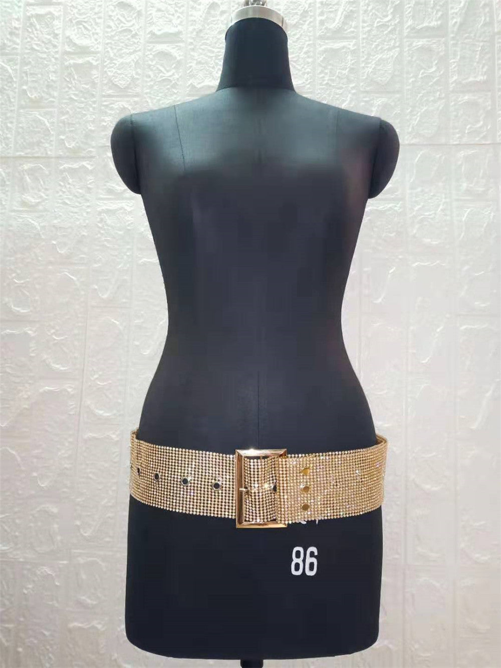 Wide Fashion Diamond Belt