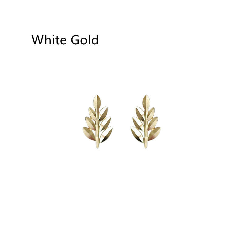 Dainty Leaf Stud Earrings