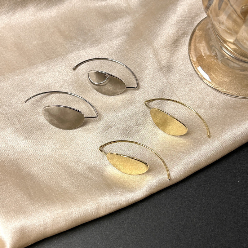 Oval Mirrored Earrings