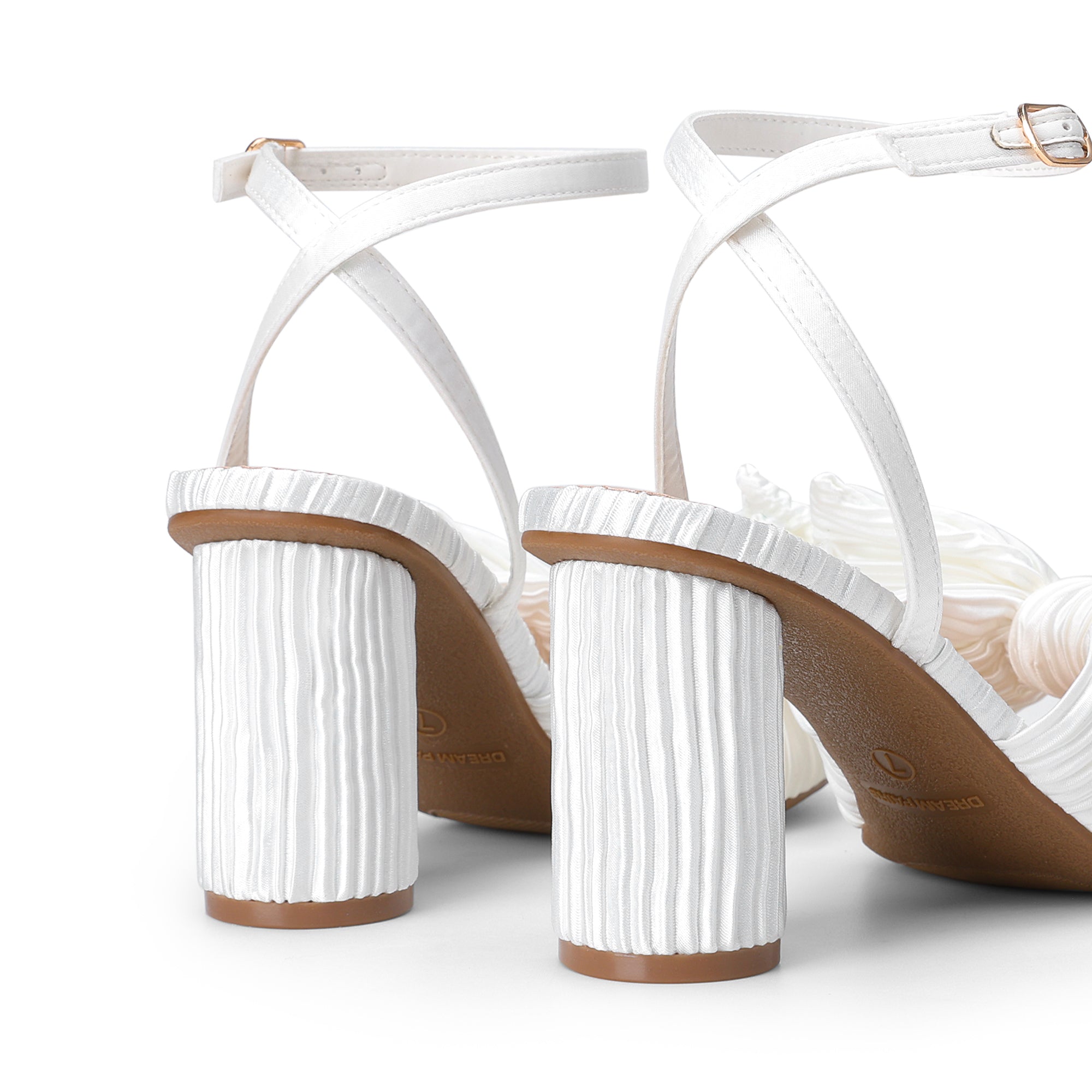 Bow Chunky Heels Dress Sandals