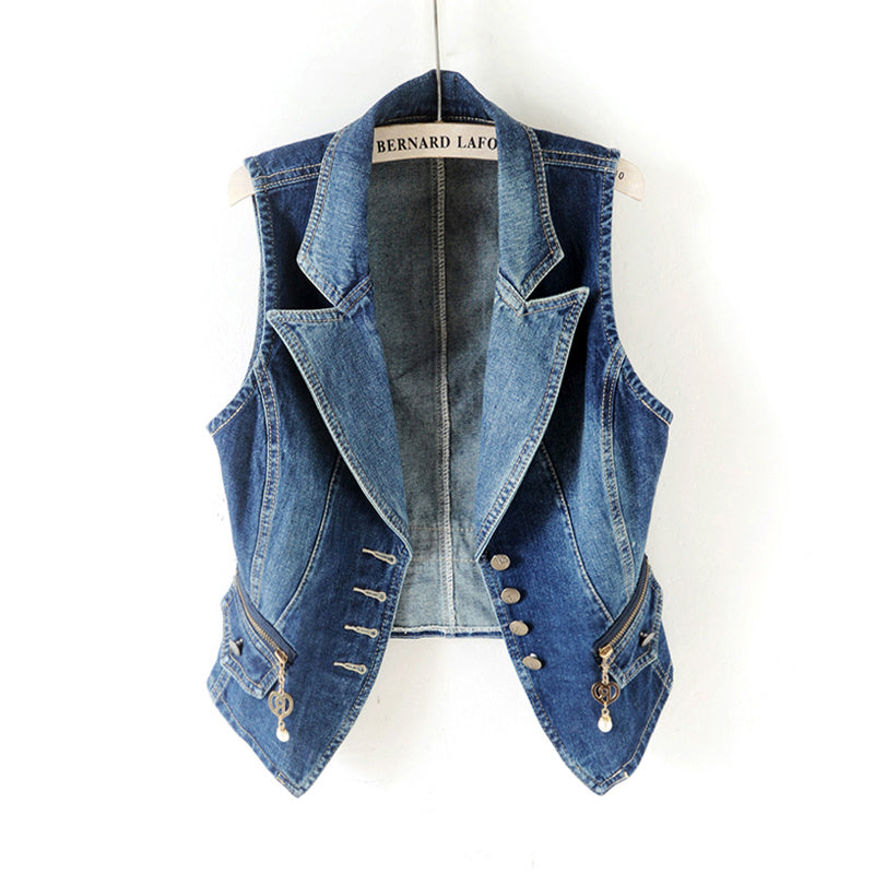 Ladies Denim Vest