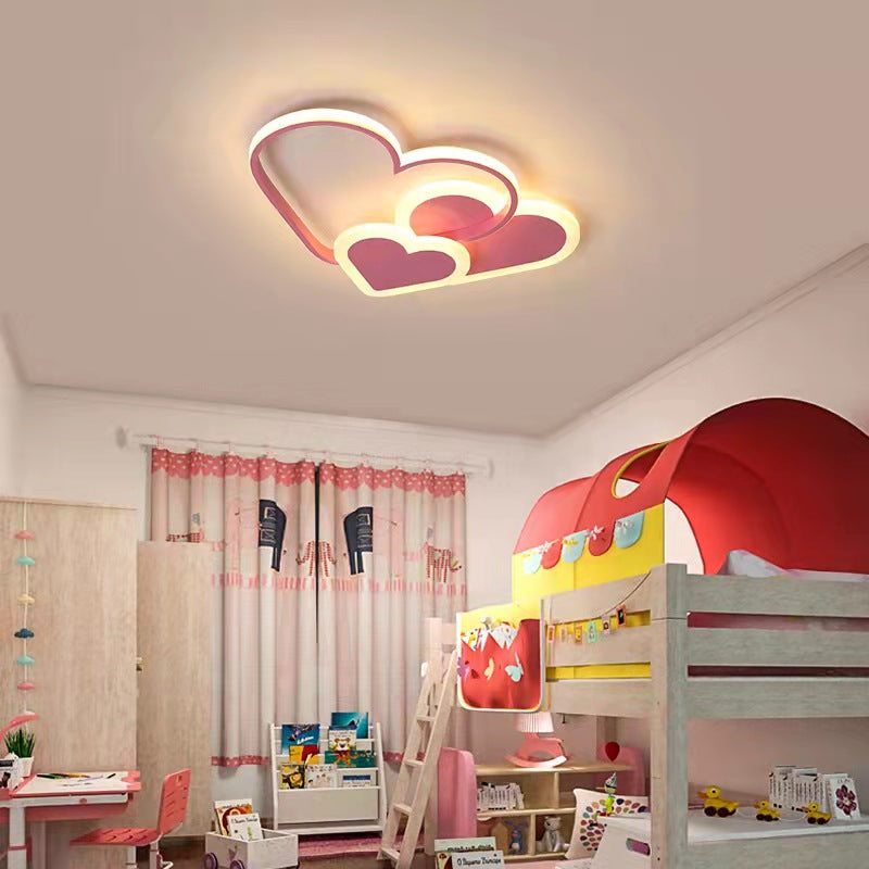Pink Hearts Ceiling Lamp