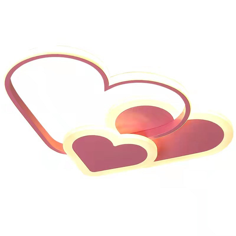 Pink Hearts Ceiling Lamp
