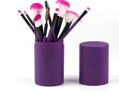 12pcs Makeup Brush Set Puple Q12pc Bazaare Mart Makeup Brushes