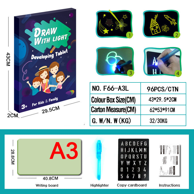 Educational 3D Magic 8 Light Effects Sketchpad