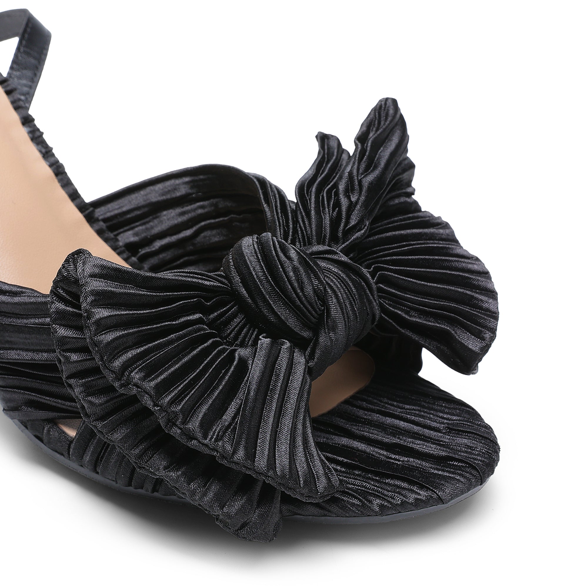 Bow Chunky Heels Dress Sandals