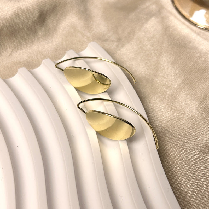 Oval Mirrored Earrings