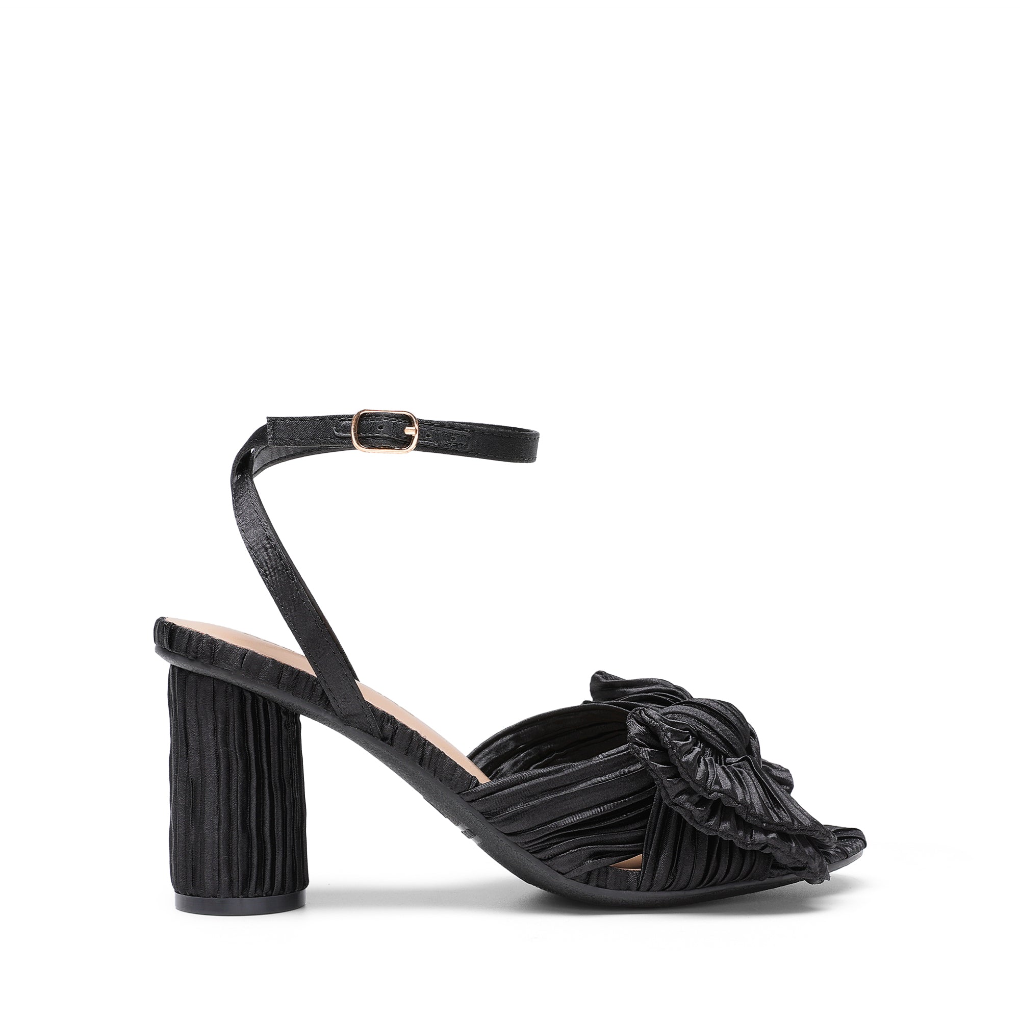 Bow Chunky Heels Dress Sandals