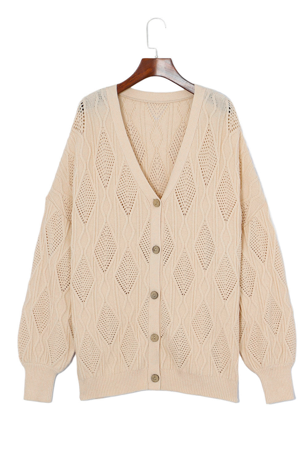 Apricot Plus Size Cardigan