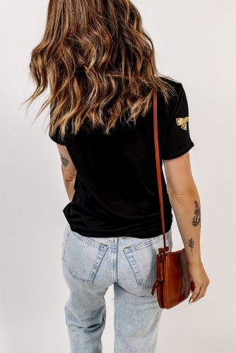 Graphic Sequin T Shirts