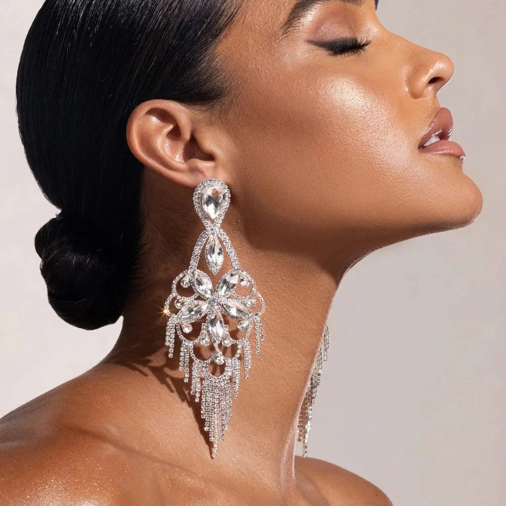 Long Chandelier Earrings