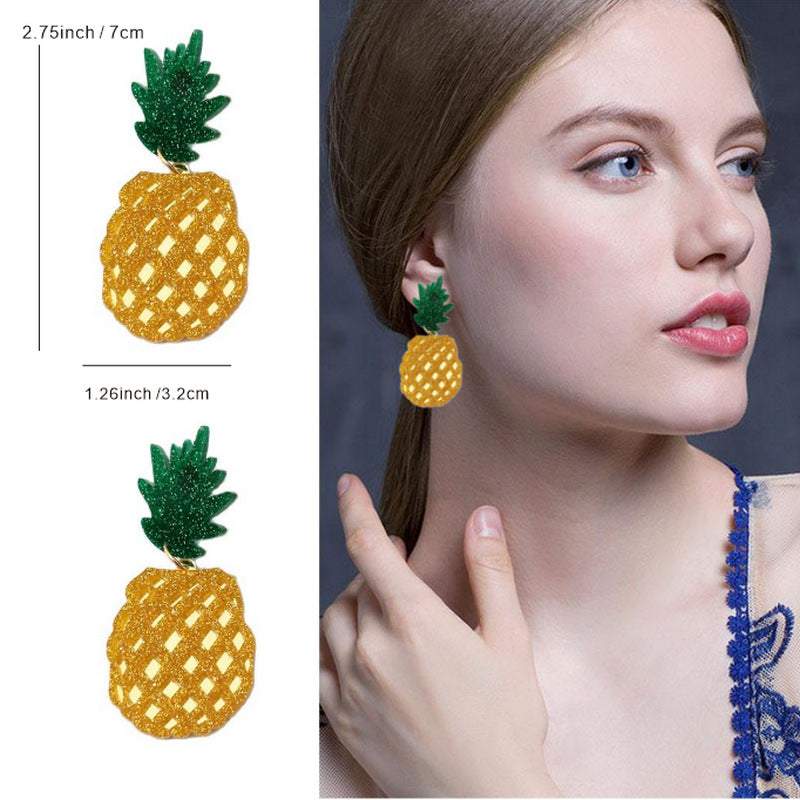 Acrylic Fruit Vegetable Earrings