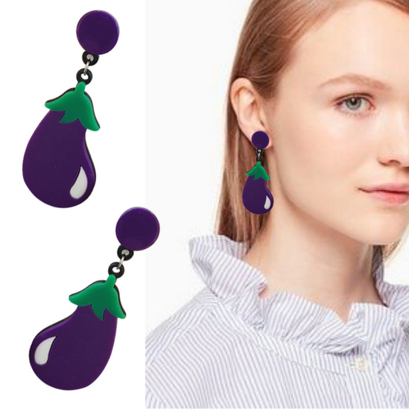 Acrylic Fruit Vegetable Earrings