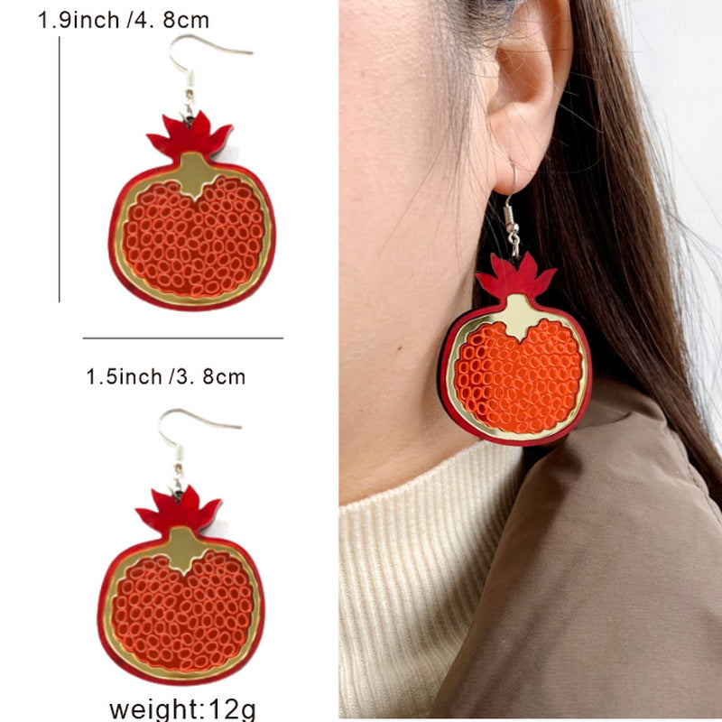 Acrylic Fruit Vegetable Earrings