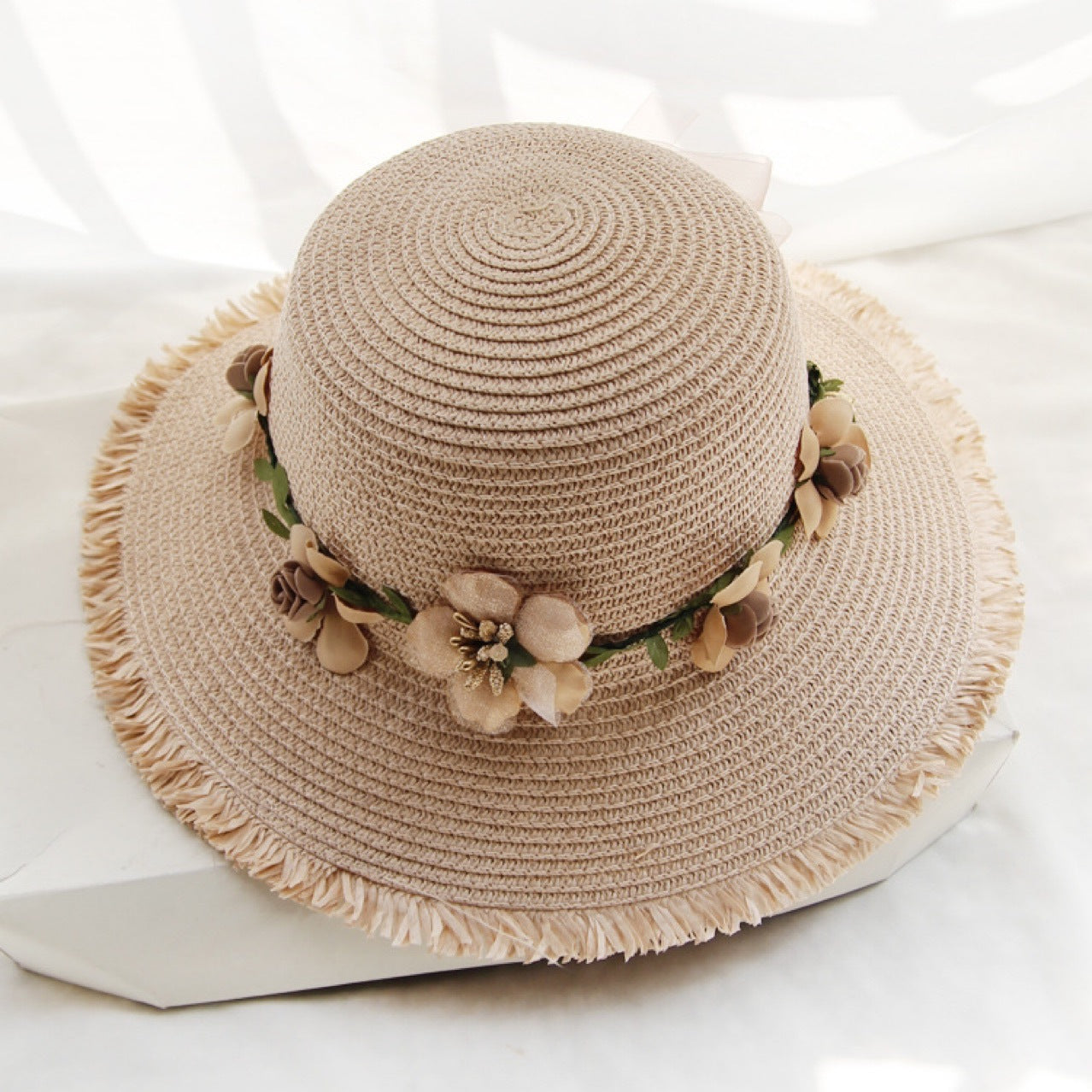 Flower Garland Straw Hat
