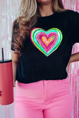 Graphic Sequin T Shirts