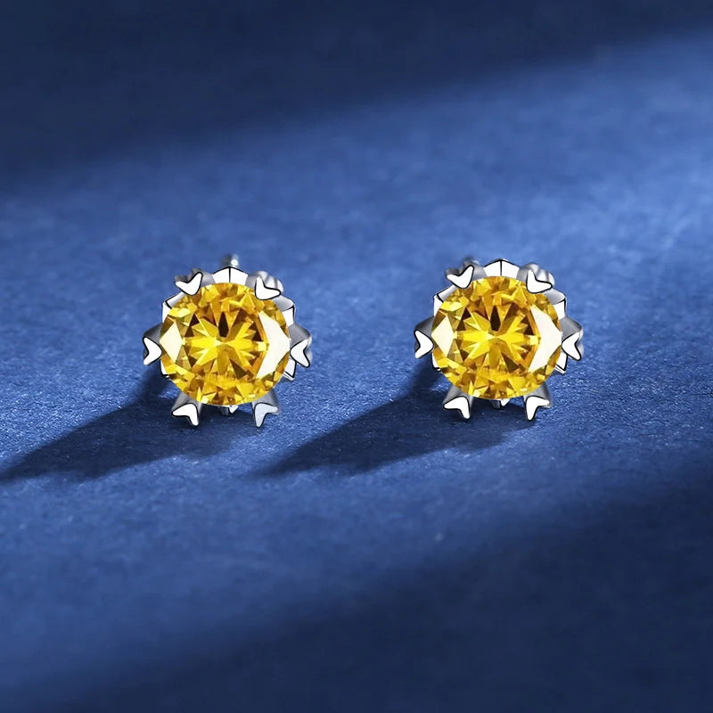 Moissanite Stud Earrings For Women