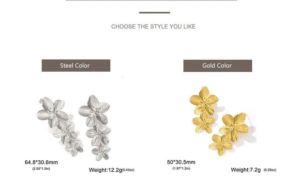 Big Flower Earrings
