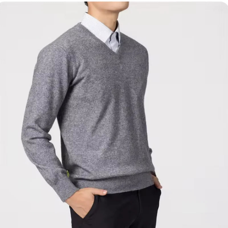 Classic Pullover V-Neck Sweater