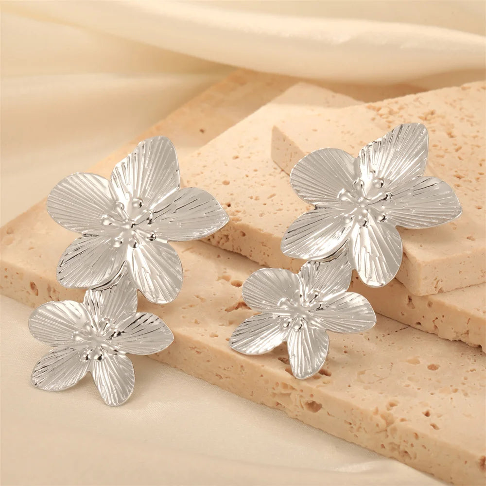 Big Flower Earrings