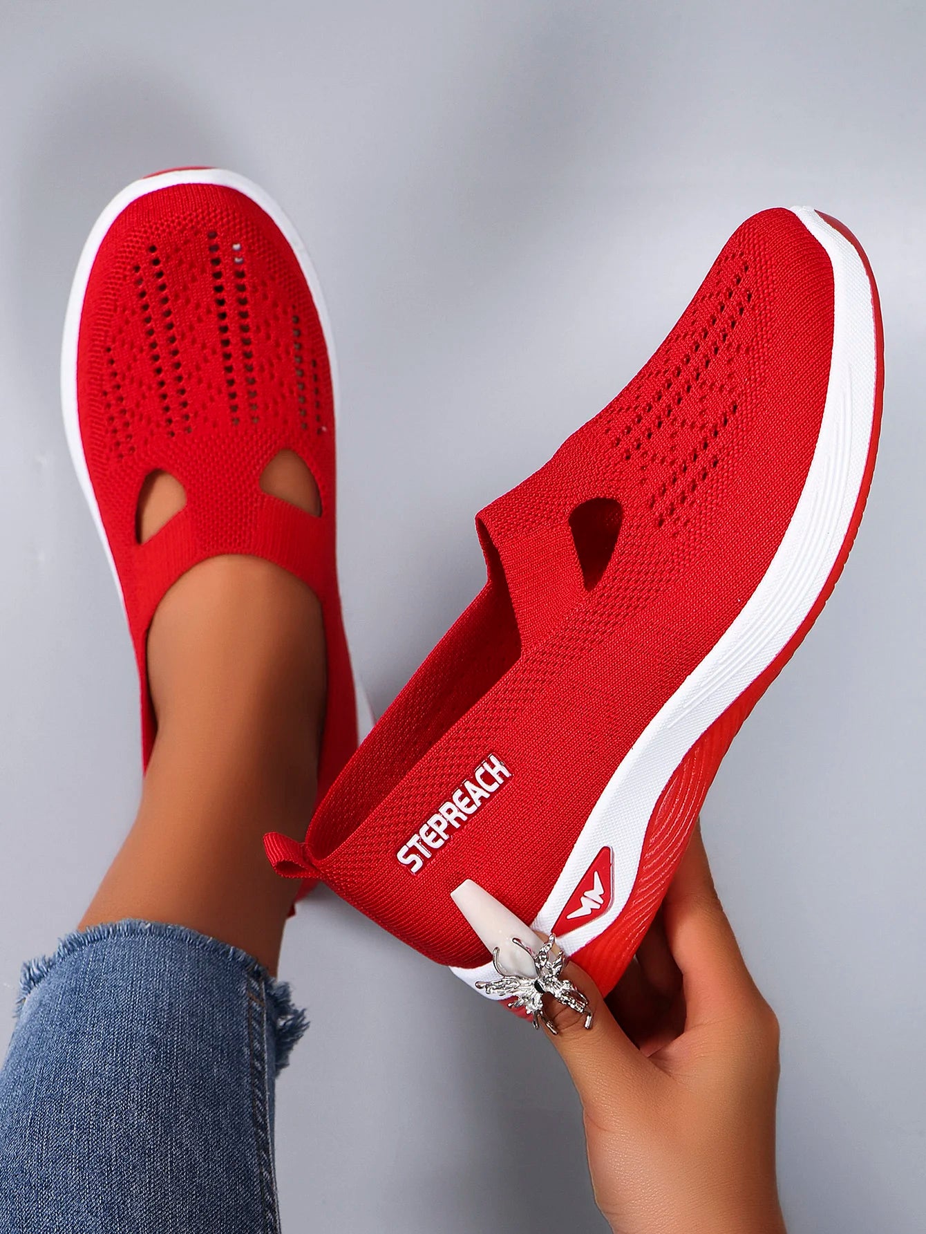 Breathable Mesh Mary Jane Style Sneakers