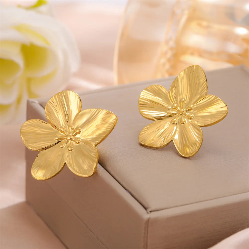 Big Flower Earrings