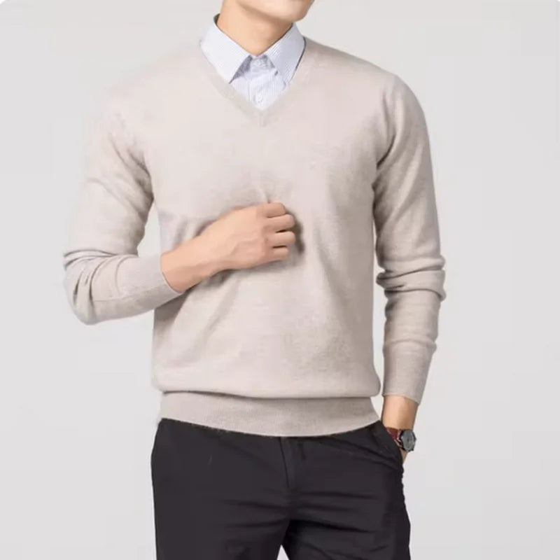 Classic Pullover V-Neck Sweater