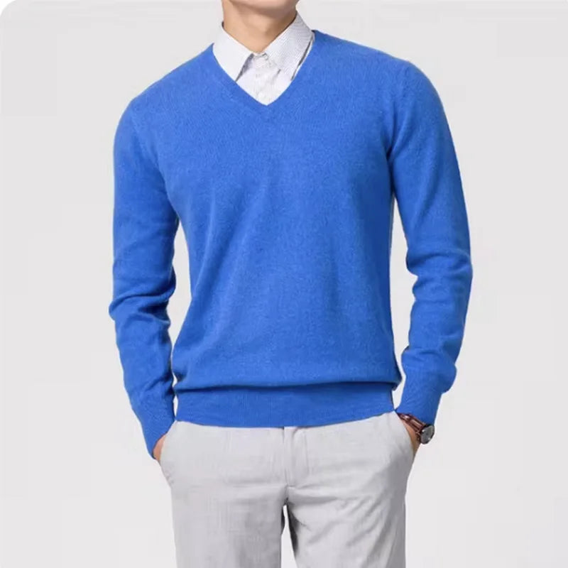 Classic Pullover V-Neck Sweater