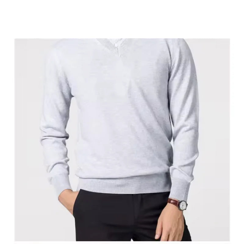 Classic Pullover V-Neck Sweater