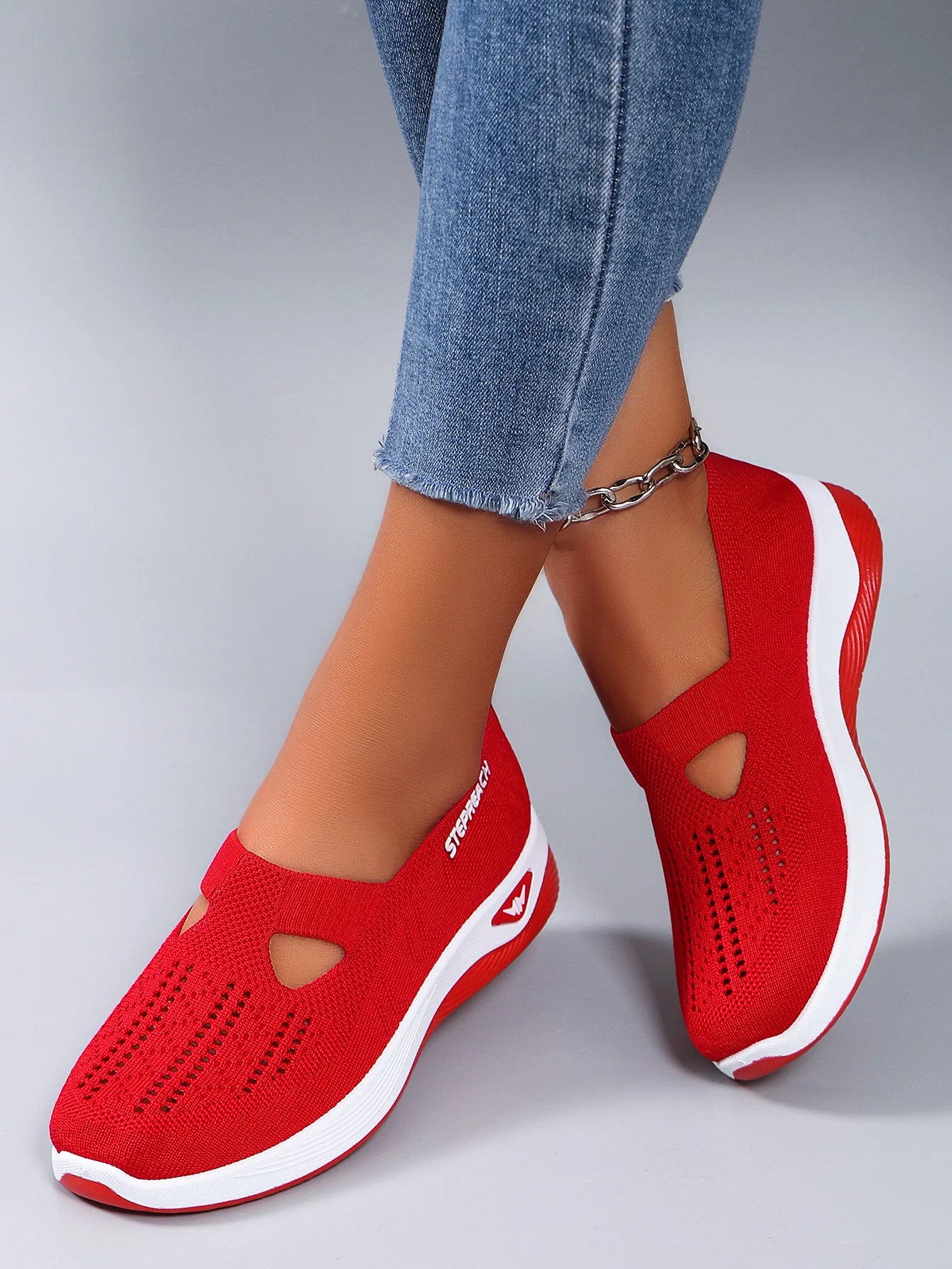 Breathable Mesh Mary Jane Style Sneakers