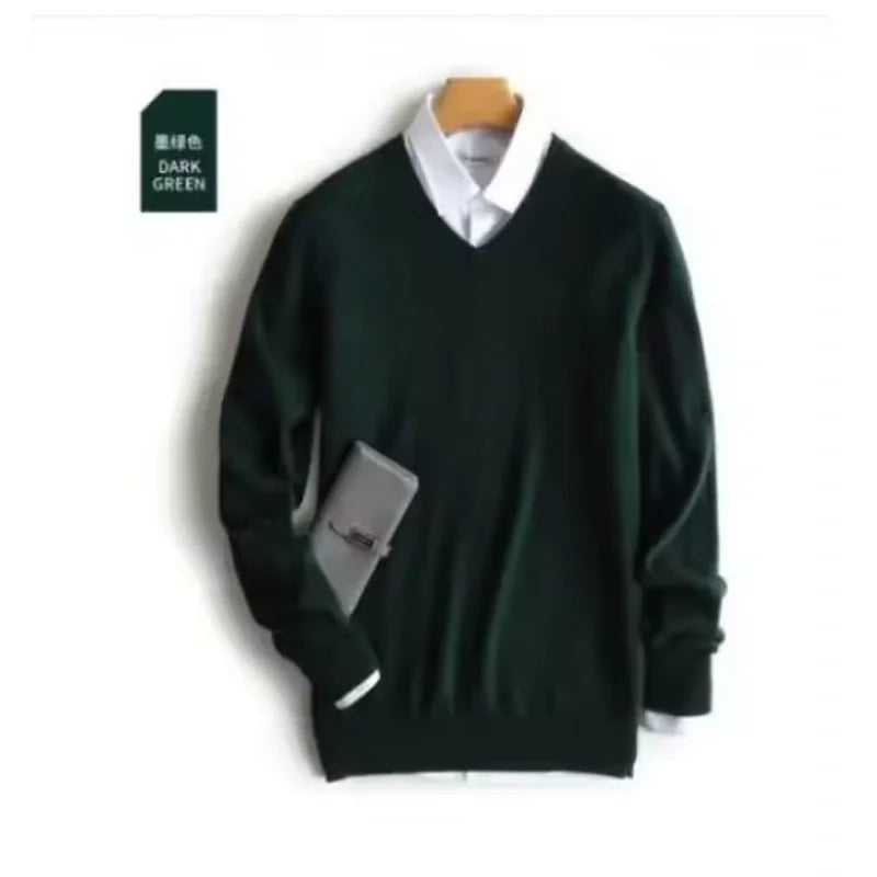 Classic Pullover V-Neck Sweater