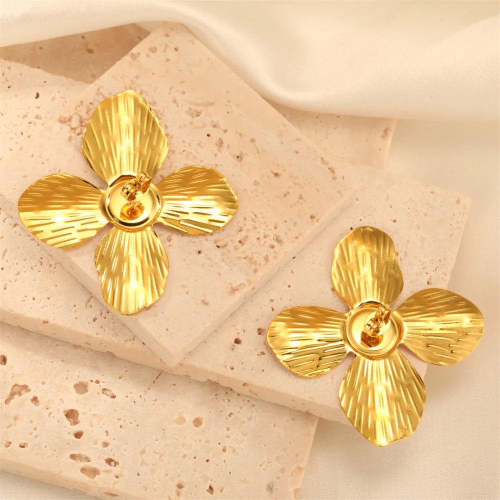Big Flower Earrings