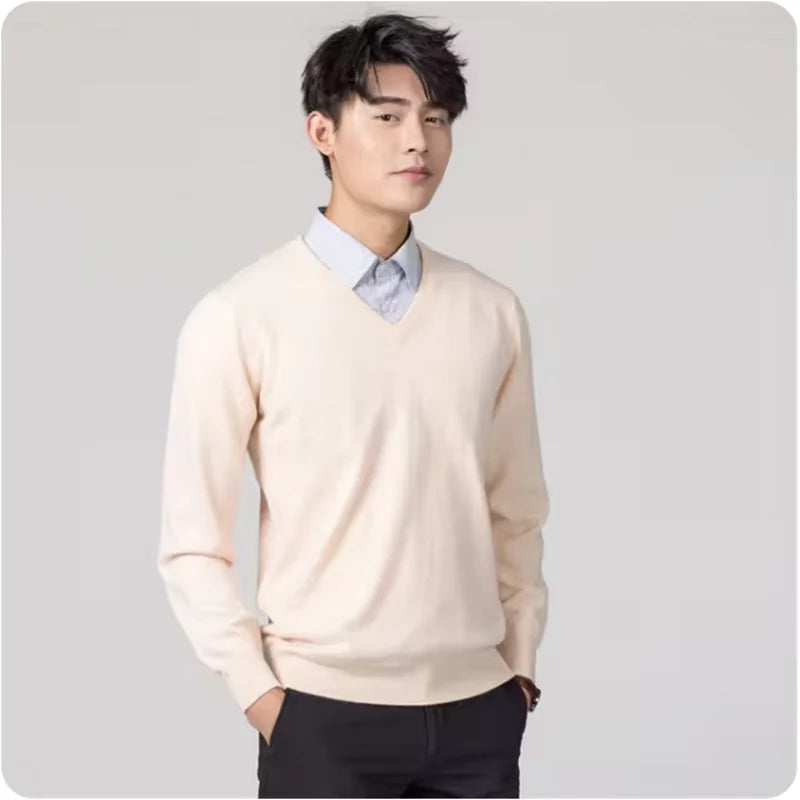 Classic Pullover V-Neck Sweater