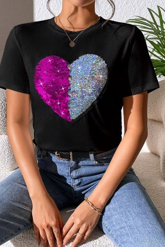 Graphic Sequin T Shirts
