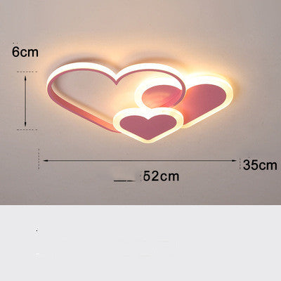 Pink Hearts Ceiling Lamp